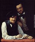 Franz Xavier Winterhalter Self Portrait of the Artist with his Brother, Hermann painting